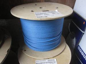 (UD1) Partial Spool of Cable 30218-008 CAT 6A SUPRA 10G Unknown Length