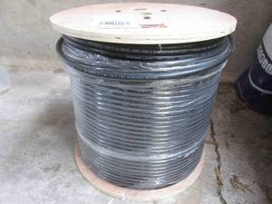 (UD1) 1,000 Ft Spool of Vericom Communications Cable RG-11 Quad Shield Solid Copper Coaxial Cable XRG11-04223 Black