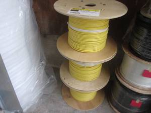 (UD1) 3 Partial Spools Superior Essex 6A-272-6B 4x23 10Gain CAT 6A CMP YE 1KRL Cable Unknown Lengths