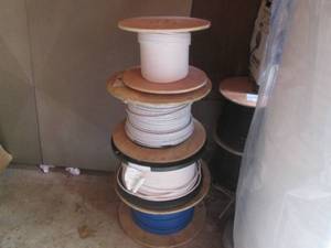 (UD1) 4 Partial Spools of Assorted Cable - Unknown Lengths