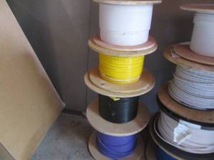 (UD1) 4 Partial Spools of Assorted Cable - Unknown Lengths