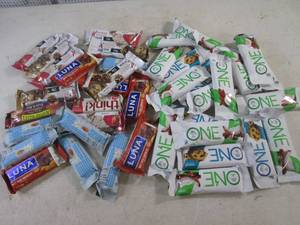 (B-3) Large Assortment of Health Bars In and Out of Date
