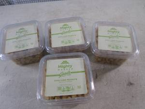 (B-2) 4 Containers 11oz Chili Lime Peanuts Past Date