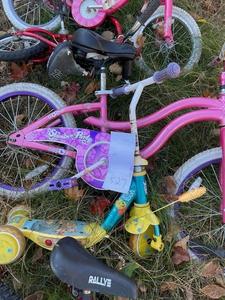 Lot of girls  kids bikes