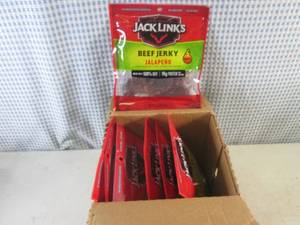 (C-1) 8 Bags Jack Links Jalapeno Beef Jerky 2.85oz Past Date