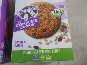 (B-2) 2 Boxes Lenny &amp Larrys Jumbo Oatmeal Raisin Cookies 12 - 4oz Cookies per Box By Oct 2023