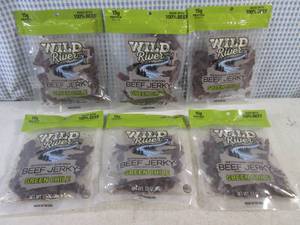 (B-1) 6 Bags Green Chile Beef Jerky 3.5oz Best by Oct 2023
