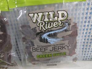 (B-1) 6 Bags Green Chile Beef Jerky 3.5oz Best by Oct 2023