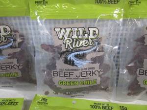 (B-1) 6 Bags Green Chile Beef Jerky 3.5oz Best by Oct 2023