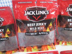 (B-3) 6 Bags Jack Links Wild Heat Beef Jerky 3.25oz Past Date