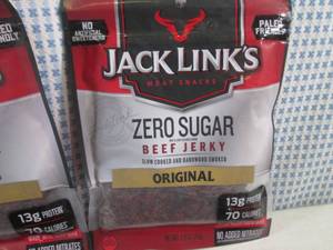 (B-3) 6 Bags Jack Links Original Zero Sugar Beef Jerky 2.6oz Past Date