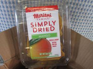 (C-1) 6 Containers of Dried Mangos 5oz Past Date
