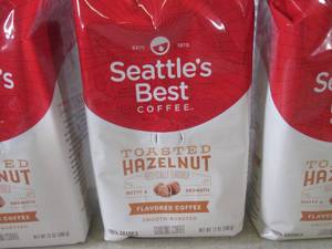 (B-2) 3 Bags Toasted Hazelnut Ground Coffee 12oz Bags Best by Sept 2023