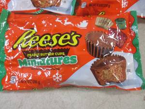 (B-2) 3 Bags of Reeses Miniature Peanut Butter Cups 9.9oz Past Date