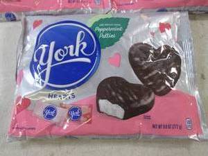 (B-2) 3 Bags of York Hearts Peppermint Patties 9.6oz Best by Oct 2023