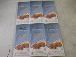 (B-3) 6 Large OatMilk Salted Caramel Non-Dairy Chocolate Bars 3.5oz Past Date