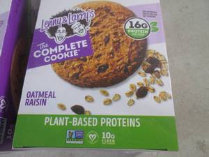 (B-3) 2 Boxes Lenny &amp Larrys Jumbo Oatmeal Raisin Cookies 12 - 4oz Cookies per Box By Oct 2023