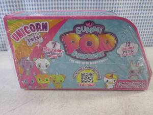 (C-3) Display of 7 Gummi Pop Surprise with Unicorn Pets Past Date