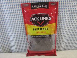 (B-3) Family Size Bag Jack Links Teriyaki Beef Jerky 10oz Best by Apr 2024