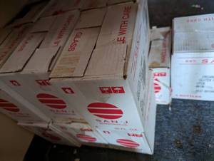Several boxes of Soy Sauce, past date
