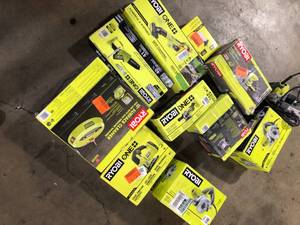 Lot of Assorted Ryobi Power Tools Various Models and Conditions  Customer Returns See Pictures