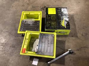 Lot of 3 Assorted Ryobi Tile Saw Cutters Various Sizes and Conditions   Customer Returns See Pictures