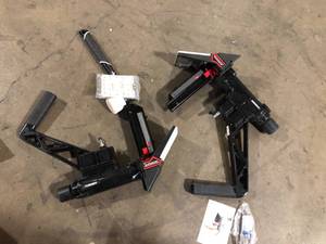 Lot of 2 Husky Pneumatic 3-in-1 15.5-Gauge and 16-Gauge 2 in. Flooring Nailer and Stapler with Quick Jam Release      Customer Returns See Pictures