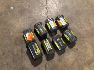 Lot of Assorted Ryobi Batteries Various Sizes and Conditions    Customer Returns See Pictures