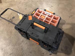 Lot of 2 Assorted Ridgid Tool Boxes    Customer Returns See Pictures