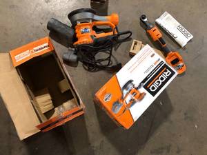 Lot of Assorted Ridgid Power Tools Various Models and Conditions   Customer Returns See Pictures