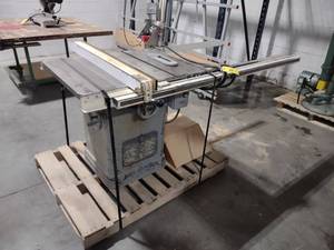 lot 10 image: Delta 10 Tilting Arbor Tablesaw, 3...