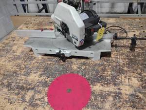 lot 12 image: OMGA 1P300 12 Miter Saw, 208 Volt,...