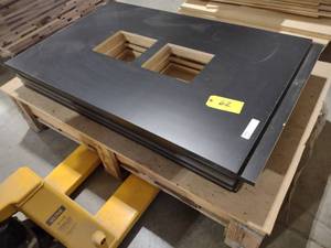 lot 62 image: (8) Black Laminate Tops, 30 12 x 4...