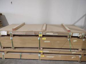 lot 73 image: (3) 1x4x10 White Oak MDF...