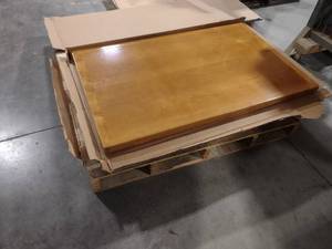 lot 24 image: (4) Tables with Pedestals, 48 x 30...