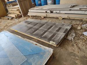 lot 215 image: Walnut Laminate, 34 x 4 x 8 & Mapl...