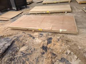 lot 223 image: White Oak, 34 x 4 x 8, Black Melam...