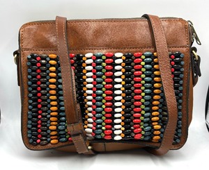 lot 44 image: Patricia Nash Leather and Beaded Handbag