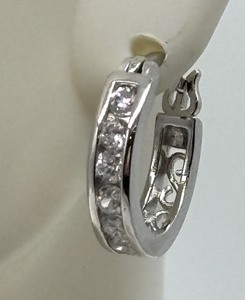 lot 53 image: Stunning Sterling Silver Hoop Earrings