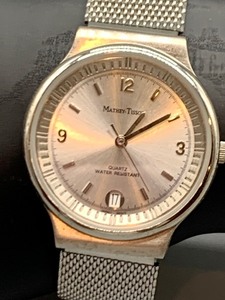 lot 62 image: Beautiful Silver Wrist Watch by Mathey Tissot, Quartz - Water Resistant