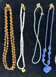 lot 27A image: Variety of 20 Beautiful Beaded Necklaces