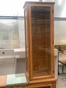 lot 39 image: Two Wood and Glass Display Cases