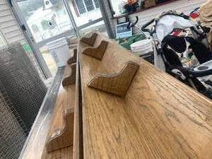 lot 40 image: Oak Display Shelves