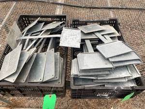 lot 17 image: Galvanized Sign Display Hardware