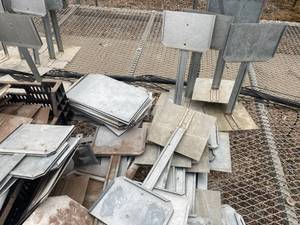 lot 10 image: Galvanized Sign Display Hardware