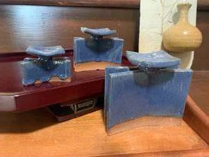 lot 93 image: Wood Trays and Pottery Accents