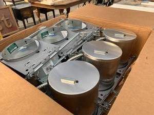 lot 100 image: Box of new Recessed Light Fixtures