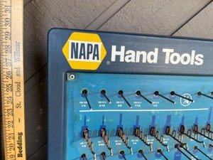 lot 10 image: Vintage Dealer In-Store NAPA Hand Tools Storage Display...
