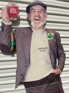 lot 15D image: Breweriana...George Killian Lett Killians Irish Red Beer Advertising Life-Size Cardboard Cutout Stand-Up Store Display Easel Sign...