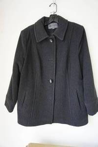 lot 48 image: Womens Bromley Collection Wool Coat Black Short